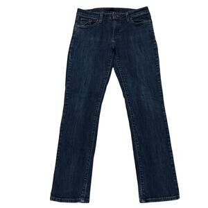 Vtg Levis Jeans Womens Sz 8 Blue Skinny Mid Rise Stretch Denim Distressed *FLAW*